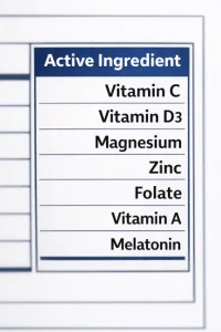 Active Ingredient در برچسب مکمل ها