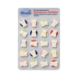 «قرص جویدنی مولتی‌ویتامین کودکان میولیس ۲۰ عددی | Mivolis Multivitamins for Children Chewable Tablets»