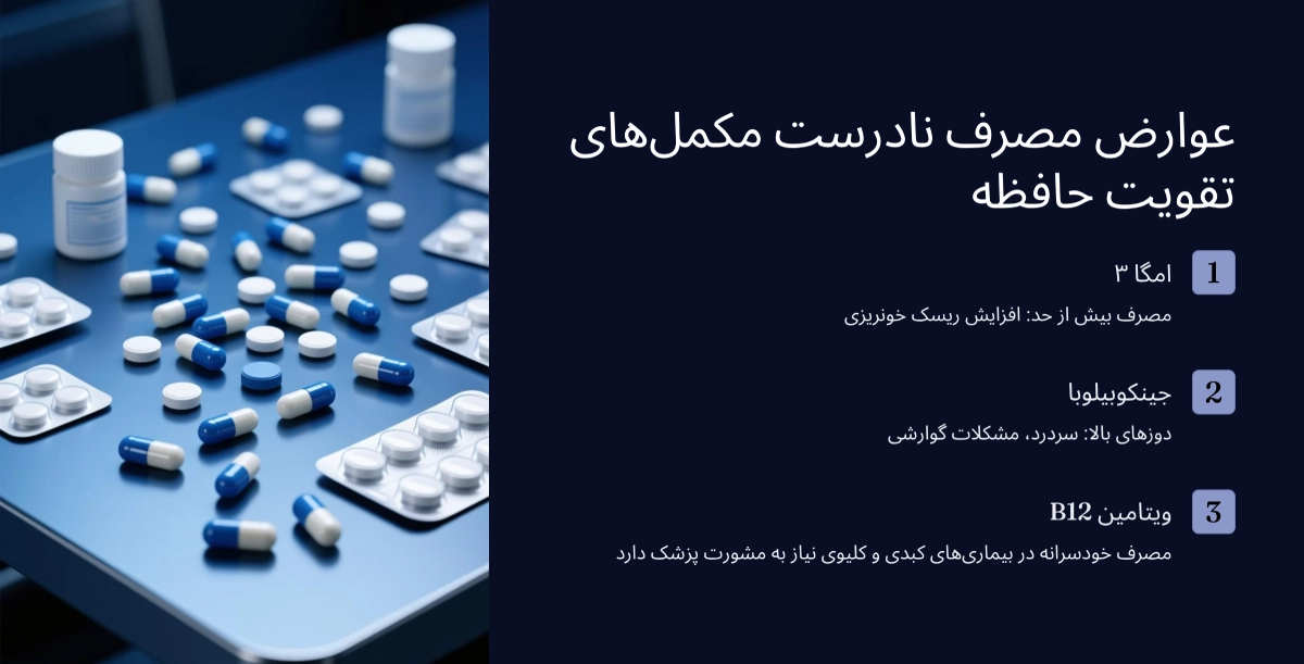 عوارض مکمل تقویت حافظه