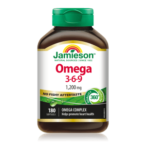 امگا 3 6 9 جمیسون 1200 میل 180 عدد Jamieson Omega 3-6-9