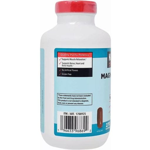 منیزیم سیترات 250 میلی گرم کرکلند 270 عددی| Kirkland Magnesium Citrate 270 softgels - Image 3